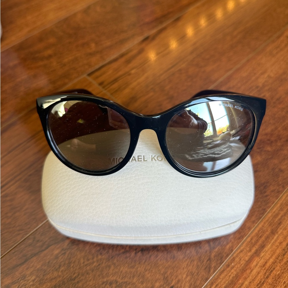 Michael Kors Silver Reflective Lens Sunglasses